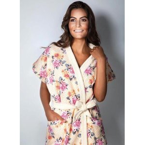 Roupão Feminino Lepper Estampado Branco - G