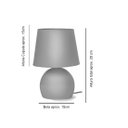 Ver imagem 6 de Abajur Bola Branco com Cúpula Tradicional Branco