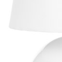 Ver imagem 2 de Abajur Bola Branco com Cúpula Tradicional Branco