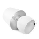 Ver imagem 3 de Abajur Bola Branco com Cúpula Tradicional Branco