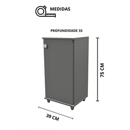 Balcão Multiuso na na Cor Branco - 3
