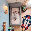 Ver imagem 4 de Cama Montessoriana Juvenil Cloud 100x182cm Xpand Tech Bouclê Cinza Claro Cama Inbox