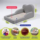 Ver imagem 2 de Cama Montessoriana Juvenil Cloud 100x182cm Xpand Tech Bouclê Cinza Claro Cama Inbox