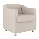 Ver imagem 2 de Kit 2 Poltronas Decorativas Reforçada Consultório Sala Suede Cor:bege