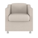 Ver imagem 3 de Kit 2 Poltronas Decorativas Reforçada Consultório Sala Suede Cor:bege