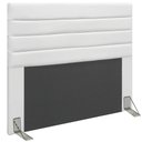 Ver imagem 1 de Cabeceira Rubi Para Cama Box Casal 140 cm Corino Branco - D’Rossi