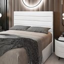 Ver imagem 2 de Cabeceira Rubi Para Cama Box Casal 140 cm Corino Branco - D’Rossi
