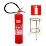 kit Extintor de incêndio PQS ABC 04 kg + suporte + placa - 8