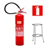 kit Extintor de incêndio PQS ABC 04 kg + suporte + placa - 7
