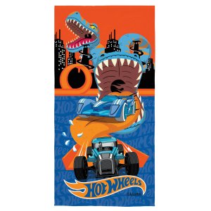 Toalha Aveludada Estampada Hot Wheels 70x140cm Lepper 06155388