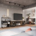 Ver imagem 1 de Conjunto P/ Sala 3 Peças Estilo Industrial Mel