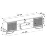 Conjunto P/ Sala 3 Peças Estilo Industrial Mel - 4