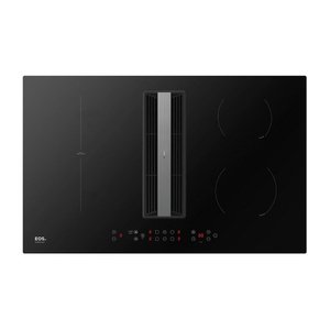 Cooktop de Indução 4 Bocas Eos Premium com Coifa Embutida e Ions de Plasma Epci04ec 220v
