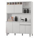 Ver imagem 2 de Armário para Cozinha Ambiente Kit Alice Branco Brilho - Ajl