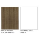 Ver imagem 6 de Mesa de Jantar Retangular Tampo de Madeira Rustic/Branco 5275 Madesa