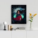 Ver imagem 2 de Quadro Pomba Gira Maria Farrapo 33x24cm:madeira Branca