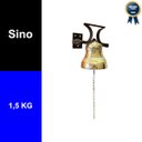 Ver imagem 2 de Sino de Bronze Bordado com Suporte para Parede/teto - 1,5 Kg