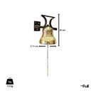 Ver imagem 4 de Sino de Bronze Bordado com Suporte para Parede/teto - 1,5 Kg