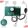 Kit Maleta Fisioterapia Lisa Goniômetro Pequeno Grande Martelo Buck Adipômetro Completo Verde - 9