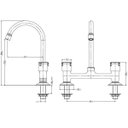 Ver imagem 3 de Misturador para Cozinha de Mesa Docol Riva 1/2" Chrome