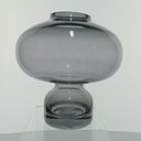 Ver imagem 2 de Vaso Decorativo de Vidro Fumê 20x20x20cm Enfeite Sala Mesa Estante Aparador