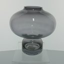 Ver imagem 5 de Vaso Decorativo de Vidro Fumê 20x20x20cm Enfeite Sala Mesa Estante Aparador