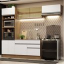Ver imagem 1 de Armário de Cozinha Completa 270cm Rustic Branco Glamy Madesa 11