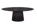 Ver imagem 1 de Mesa de Jantar Cone Oval 120x80cm Laca Preto Modelar Art Moveis Cone Oval Modelar