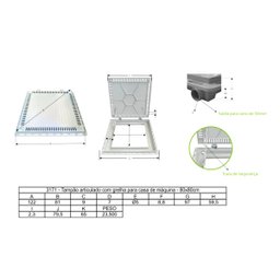 Tampa Casa Máquina Piscina Lisa Articulada Grelha 80x80cm B2 G.D.A. INDUSTRIA E DISTRIBUIDORA DE FUN - 5 Tampa Casa Máquina Piscina Lisa Articulada Grelha 80x80cm B2 G.D.A. INDUSTRIA E DISTRIBUIDORA DE FUN - 5