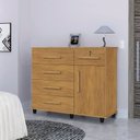 Ver imagem 2 de Gaveteiro 5 Gavetas para Quarto Canelato - Trinobel