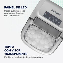 Máquina de Gelo Turbo Ice Premium Mondial Mg-12-gi Maquina de Gelo Turbo 127v/60hz - 3