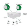Rodapé de Eva Autocolante Rp16 10cm Branco 5 Metros - 2