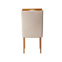 Ver imagem 7 de Kit 2 Cadeiras Estofadas de Jantar Lótus - Mdf em Linho Pés em Madeira Eucalipto - Vintage Decor