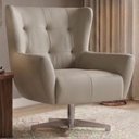 Ver imagem 2 de Poltrona Decorativa Malta Base Giratoria Courino Tcs 725 Moll
