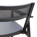 Ver mais imagens de Poltrona Gusty com Encosto Telinha Assento Anatômico - Preto Madeira