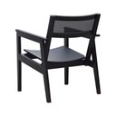 Ver imagem 3 de Poltrona Gusty com Encosto Telinha Assento Anatômico - Preto Madeira