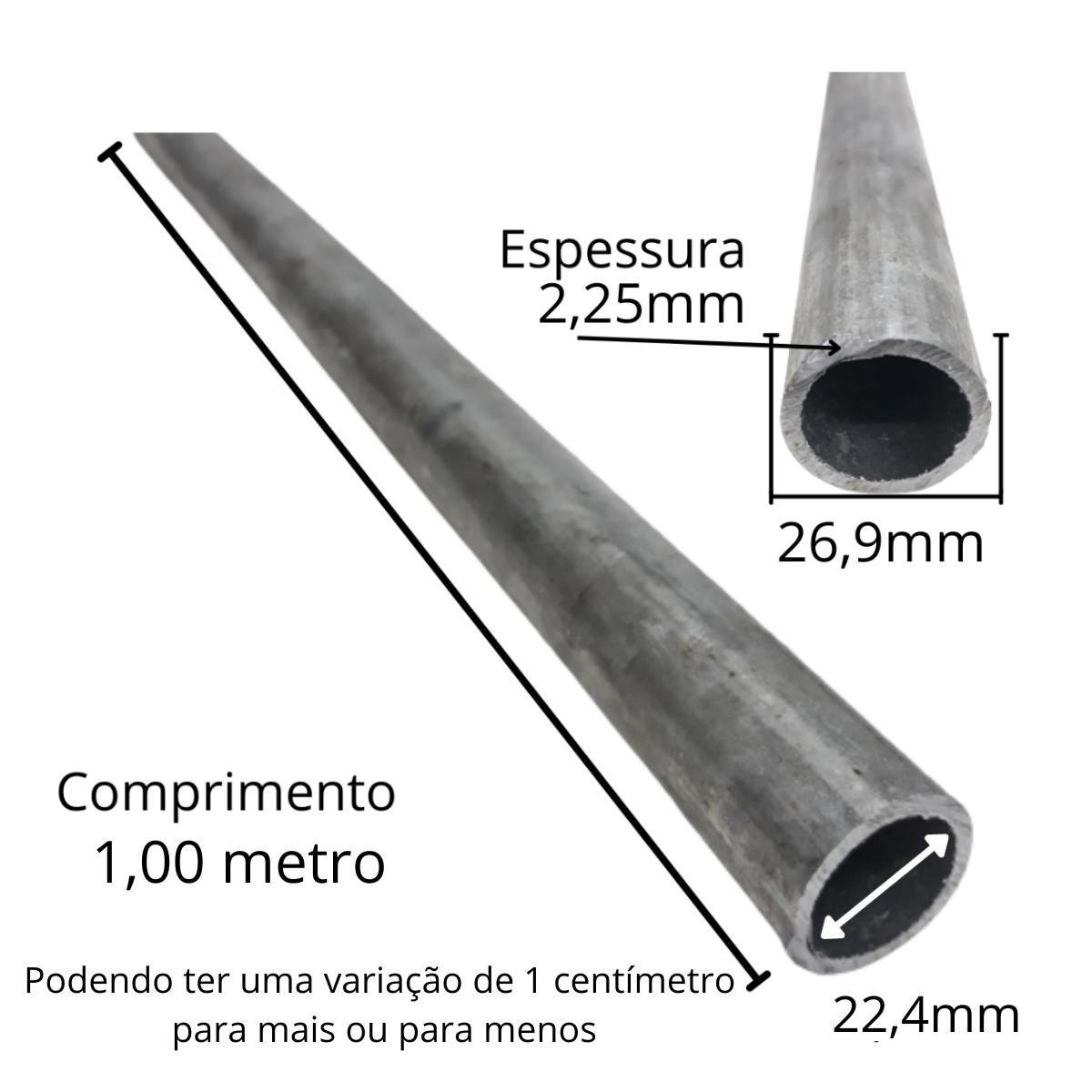 Tubo de Aço Ferro Galvanizado Apoio Pia Bancada 3/4 1,00mts ...