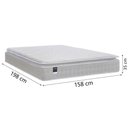 Ver imagem 4 de Cama Box Casal Queen Colchão Molas Ensacadas Gazin com Pillow Tower New Branco