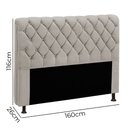 Ver imagem 3 de Cabeceira Fernanda 1,60 Queen - Speciale Home - Luxuria Marfim