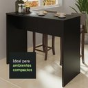 Ver imagem 4 de Bancada para Cozinha Madesa 115 Cm Preto