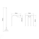 Ver imagem 2 de Forcado Curvo de Arame com 4 Dentes Tramontina em Aço com Cabo de Madeira 120 Cm Tramontina