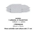 Ver imagem 6 de Jogo Lençol King Jolitex 3 Pcs Toque de Seda Triângulo Jolitex Ternille