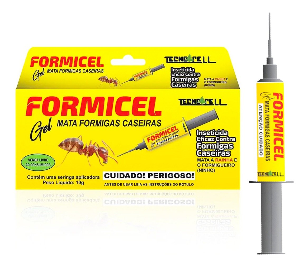 Kit 3 Formicel Gel Elimina Formigas Caseiras 10g Tecnocell - 2