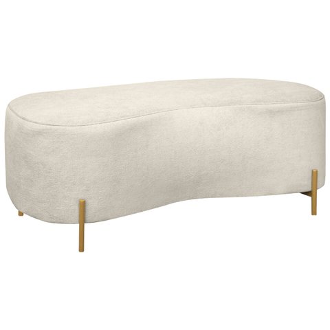 Puff Recamier Orgânico Maitê 1mt Quarto Loja Bouclê Bege
