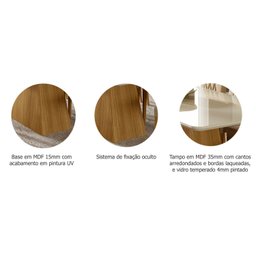 Conjunto para Sala de Jantar Mesa 210cm 8 Cadeiras Juliana Cimol - 6