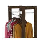 Ver imagem 7 de Closet Modulado Aberto com 2 Gavetas Prateleiras e Cabide Az1011 Tecno Mobili -branco/nogal
