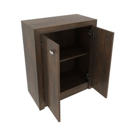 Armário Balcão para Escritório Baixo 60cm 2 Portas Me4103 Tecno Mobili - Rústico - 3
