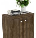 Ver imagem 3 de Armário Balcão para Escritório Multiuso 2 Portas 60cm Rustico - Tecno Mobili