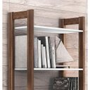 Ver imagem 6 de Closet Modulado Aberto-armário Alto Multiuso com 2 Portas 65cm Az1009 Tecno Mobili-branco/nogal