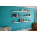 Ver imagem 1 de Kit 3 Prateleiras 70x20 MDF Branco com Suporte Flutuante Invisível
